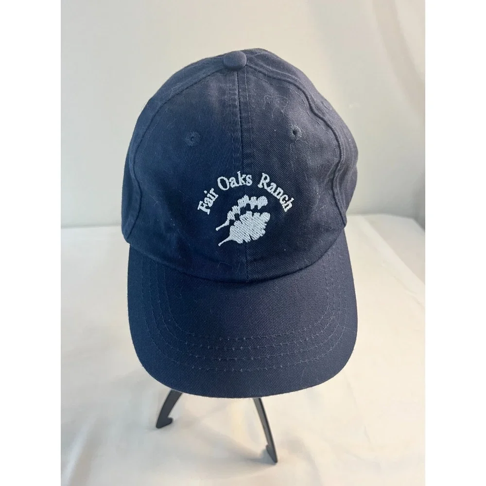 Fair Oaks Ranch Navy Cap Golf Baseball Hat Adjustable Strap Navy
